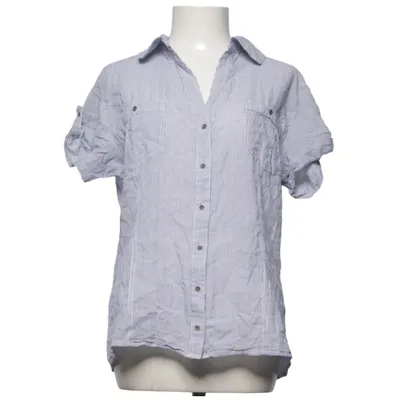 Chemise à manches courtes (Bleu, Blanc) de Long Island Coton