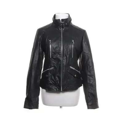 Läderjacka (Svart) från Ellos Polyester, Skinn