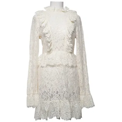 Klänning (Frill Detailed Mini Lace Dress) från Queen of Jetlags x NA-KD Bomull, Elastan, Polyamid, Viskos