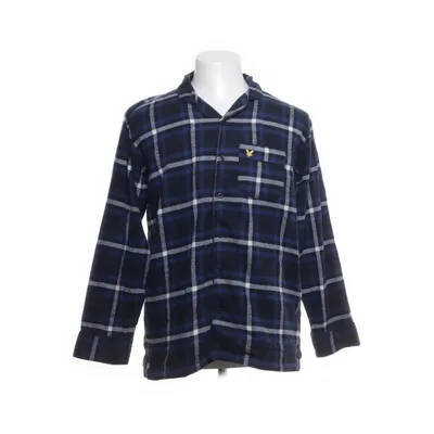 Pyjama shirt (Blauw) van Lyle & Scott Katoen, Polyester
