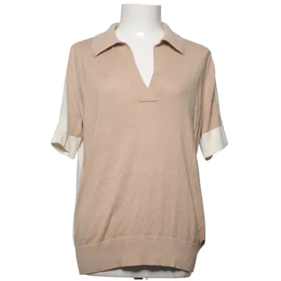 Trui (Beige, Wit) van Bogner Kasjmier, Zijde, Viscose