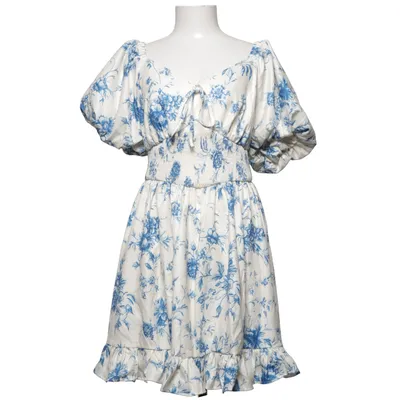 Dress (Blue, White) from Cider Polyester