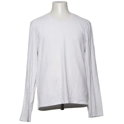 T-shirt à manches longues (Blanc) de John Varvatos Coton, Élasthane