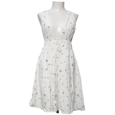 Robe (Blanc, Multicolore) de H&M Coton, Lin, Viscose