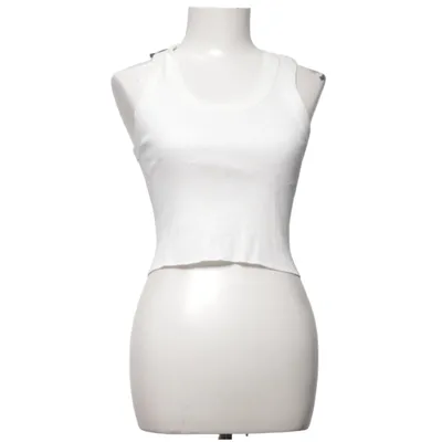 Crop top (Hvid) fra Brandy Melville Bomuld