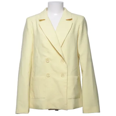 Blazer (Geel) van Emilie Briting x NA-KD Elastaan, Polyester