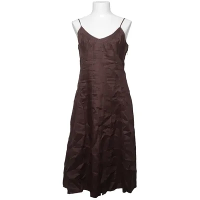 Långklänning (Brun) från Montego Acetat, Linne