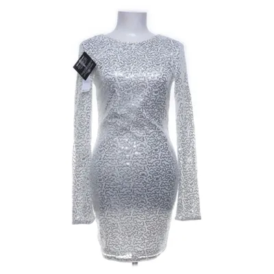 Cocktailklänning (Silverfärgad, Vit) från NLY One Polyester