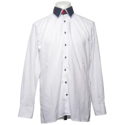 Shirt (Wit, Blauw) van Finshley & Harding Katoen