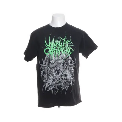 T-shirt (Zwart, Groen) van Gildan Katoen