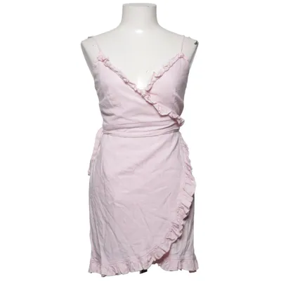 Omlottklänning (Overlapped Linen Mix Frill Dress) från Queen of Jetlags x NA-KD Bomull, Linne, Polyester, Viskos