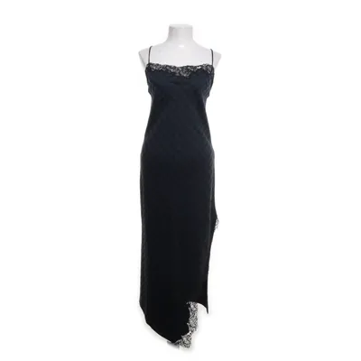 Maxi jurk (Blauw, Zwart) van Zara Woman Studio Elastaan, Polyester, Wol
