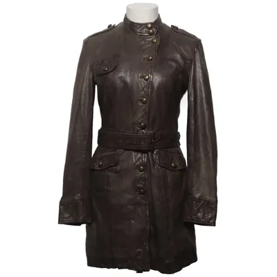 Ledermantel (Braun) von Cigno Nero Leder