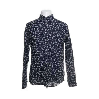 Shirt (Blue, White) from Premium by Jack & Jones Cotton, Linen