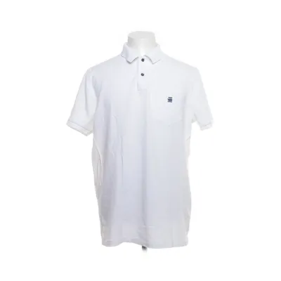 Pikétröja (Vit, Blå) från G-Star Raw Bomull, Elastan