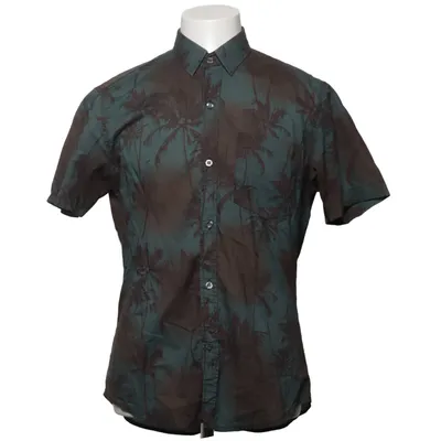 Chemise à manches courtes (Vert, Marron)