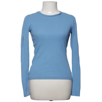 Lange mouwen shirt (Blauw) van Pieces Katoen, Elastaan