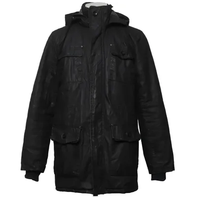 Parka (Black) from Solid Jeans Cotton, Polyester