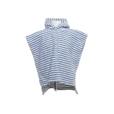 Bath cape (White, Blue) from Linvosges Cotton