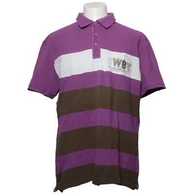 Poloshirt (Lila, Bruin, Wit) van Westbury Katoen