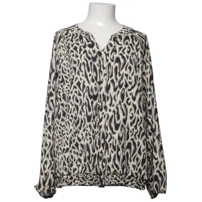 Blouse (Beige, Blauw, Zwart) van Mandarin Polyester