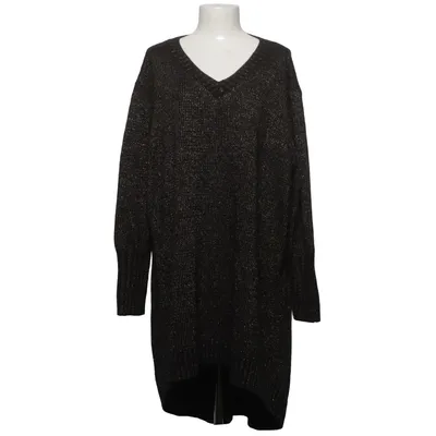 Tunic (Black, Gold) from Qúe Acrylic, Metallic fiber, Wool