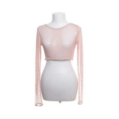 Crop top (Rosa) från Missguided Elastan, Polyamid, Polyester