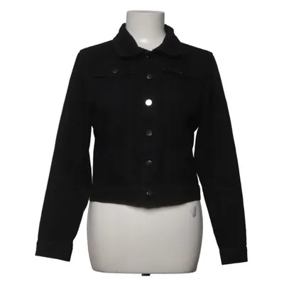 Denimjakke (Sort) fra Boohoo Blue Bomuld, Polyester