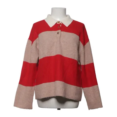 Sweater (Red, Beige) from Mango Acrylic, Polyamide, Polyester, Viscose, Wool