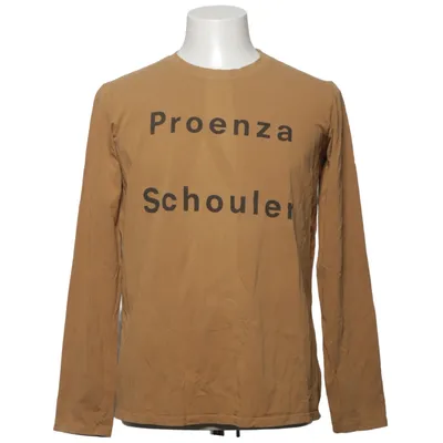 T-shirt à manches longues (Marron) de Proenza Schouler White Label Coton, Élasthane