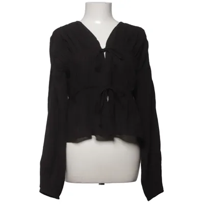 Blouse portefeuille (Noir) de Gina Tricot Coton biologique