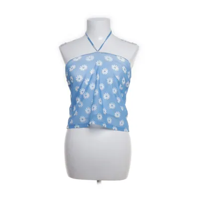 Halternecktopp (Blå, Vit) från Bershka Polyester