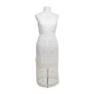Robe (Blanc) de Laundry by Shelli Segal Polyester, Élasthane