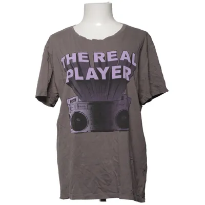 T-shirt (Grå, Lilla) fra Jeans & Clothes Bomuld