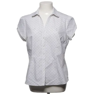 Kortärmad skjorta (Vit, Svart) från F&F Bomull, Elastan, Polyester