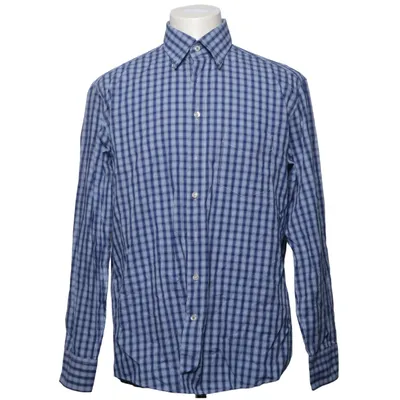 Shirt (Blauw, Wit) van John Cabot Katoen