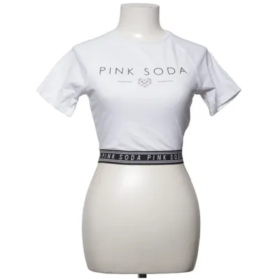 T-shirt (Blanc, Noir) de Pink Soda Sport Coton, Élasthane, Polyamide, Polyester