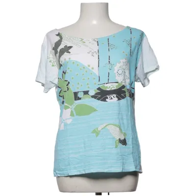 T-shirt (Blå, Hvid, Grøn, Flerfarvet) fra Hennes Collection Elastan, Viscose