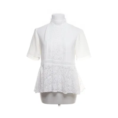 Peplum top (Wit) van Zara Woman Katoen, Polyamide, Viscose