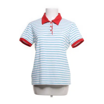 Polo shirt (White, Blue) from Seven Hill Polyester, Acrylic, Viscose
