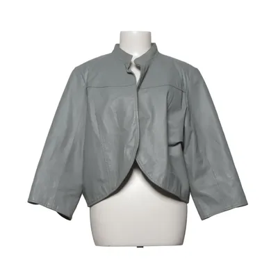 Leren jack (Grijs) van Bon'a Parte Leer, Polyester