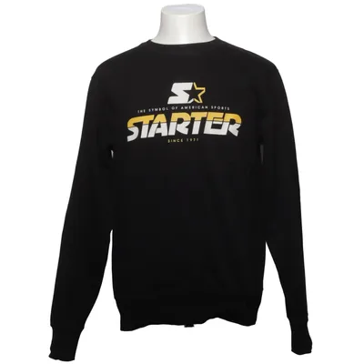Sweatshirt (Noir) de Starter Coton, Polyester