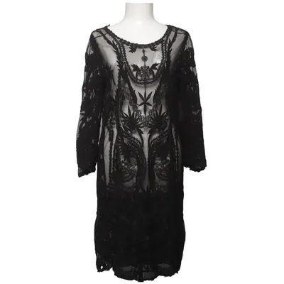 Beach dress (Black) from Rue de Femme Cotton, Polyamide