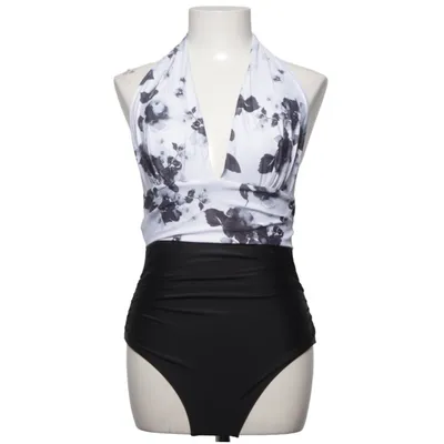 Badedragt (Sort, Hvid, Flerfarvet) Elastan, Polyester