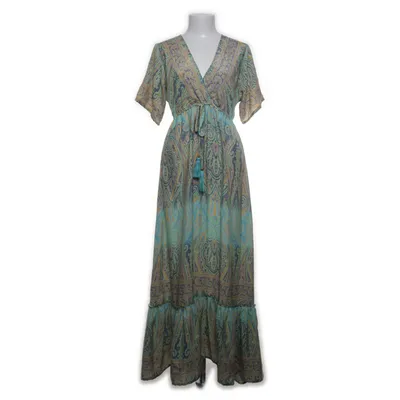 Kaftan (Blauw, Geel, Meerkleurig) van Bigg Bull Polyester, Zijde