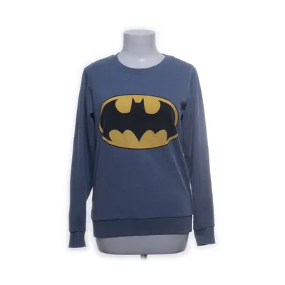 Collegetröja (Blå, Gul, Svart) från Batman Bomull, Polyester
