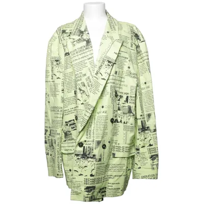 Kavaj (Grön, Svart, Vit) från Collusion Bomull, Elastan, Polyester