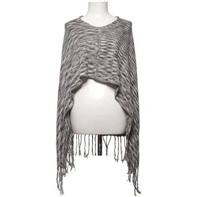 Poncho (Zwart, Grijs, Wit) van Pernilla Wahlgren