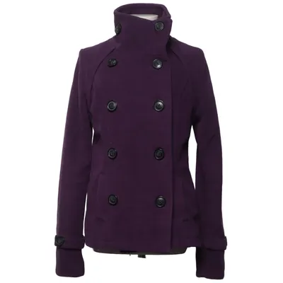 Pea coat (Purple) from Review Polyester, Wool