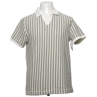 Poloshirt (Weiß, Braun) von Denim & Flower Baumwolle, Polyester